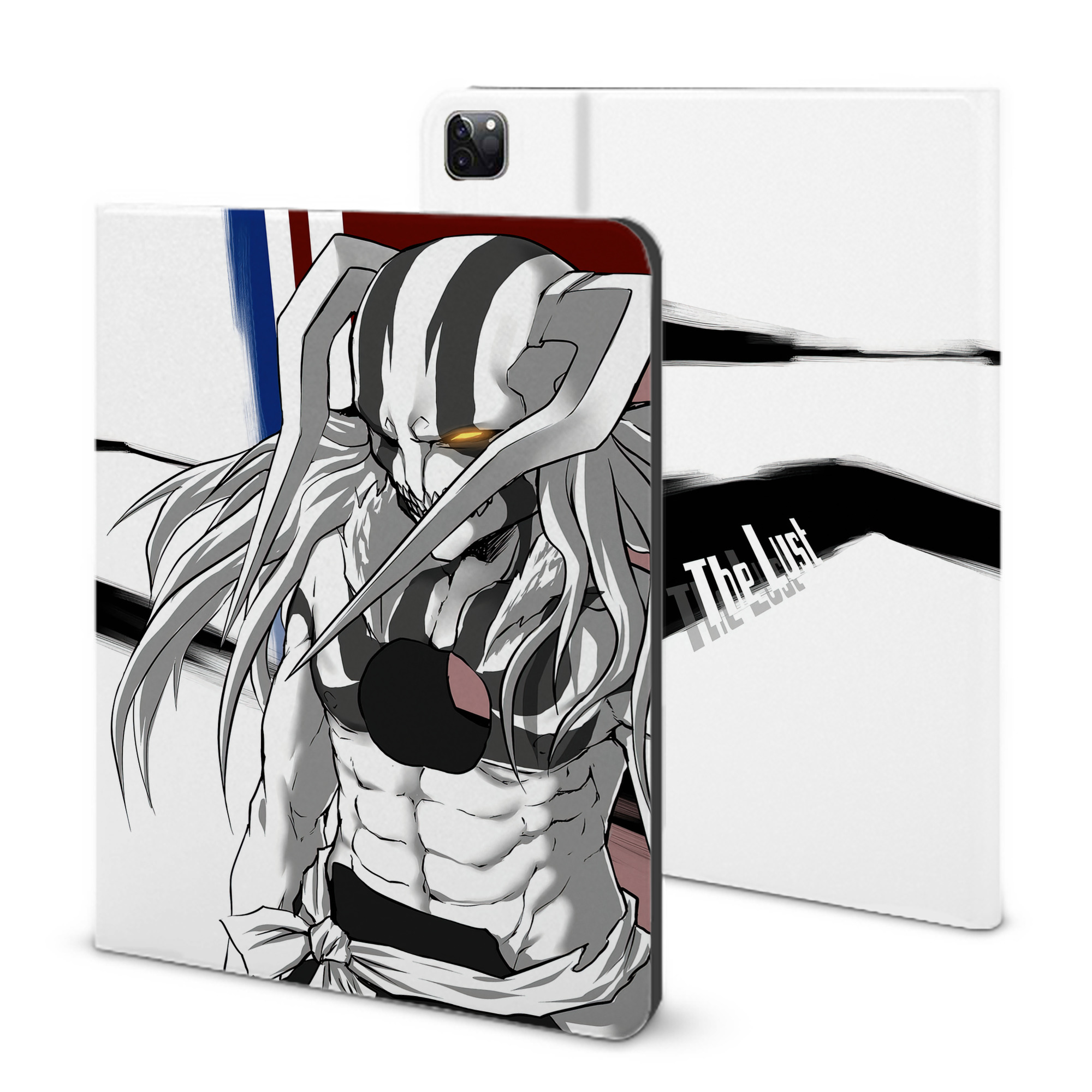（画像用） ブリーチ BLEACH IPad ケース ブック型 PUレザー TPU 耐衝撃 軽量 薄型 ペン収納なし 全面保護 IPad 各モデル対応